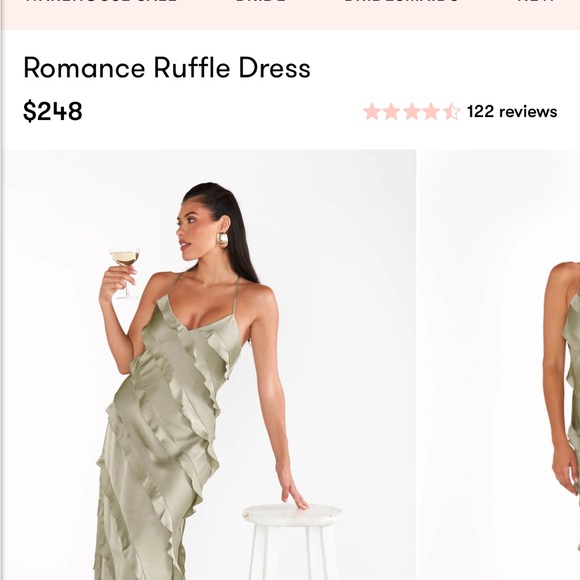 Show Me Your MuMu Dresses & Skirts - Show Me Your MuMu Asymmetrical Ruffle Dress in Olive